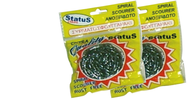 Sponges - STAINLESS  STEEL  SCRUBBER  STATUS  NORMAL