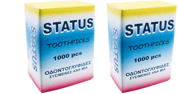 Toothpicks - TOOTHPICKS  Α΄ 1000 PCS. PACKED  ONE  BY  ONE  (MINT) 