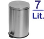 STAINLESS STEEL  ROUND  BIN  7 LIT  (INOX) - Stainless Steel Bins