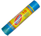 PLASTIC GARBAGE  BAGS 10PCS/ROLL BLUE WITH STRING (52Χ78cmHDPE) - Garbage bags