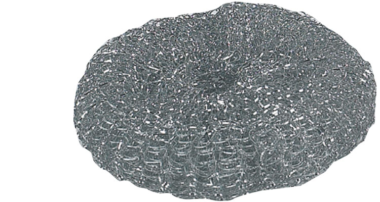 Sponges - GALVANIZED  SCRUBBER (KNITTED) 30gr. SILVER LARGE